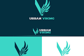 do modern wonderful beautiful wing logo