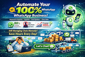 custom whatsapp bot according to your requirements
