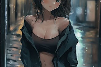 draw character sheet for your oc anime, waifu and husbando
