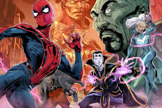 do comic book in any style based on your script