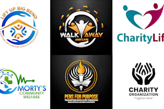 do non profit, church, welfare, charity organization logo design