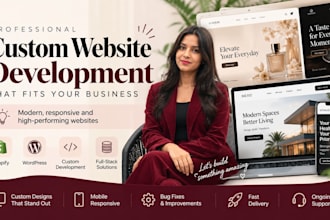 be full stack web developer for custom web development, saas
