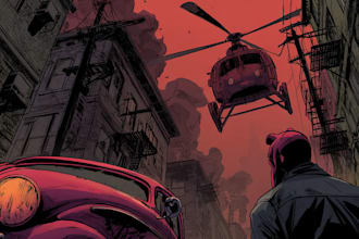 comic book illustration with comic book illustrator