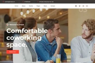 build squarespace coworking space website shared office website business website