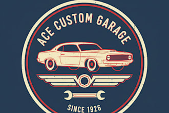 l design a classic vintage garage logo