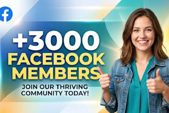 instantly gain 3000 facebook members fast