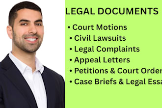 draft defamation complaints, civil lawsuits, and litigation motions