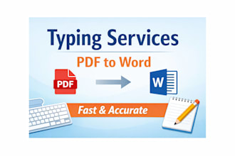 do accurate typing work from pdf to word