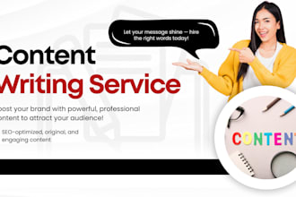 write engaging, informative articles and blogs for your website