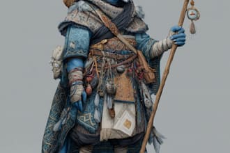draw your dnd character art