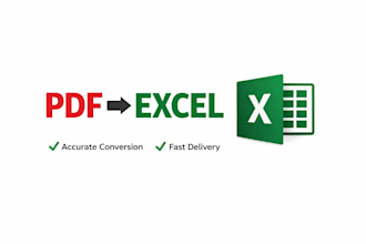 convert PDF or image to excel with clean formatting