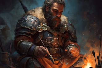 draw a awesome fantasy illustration