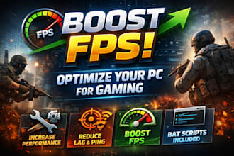 optimize your PC for gaming and boost fps