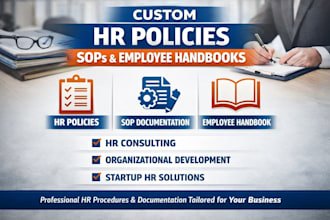 develop professional hr policies, sops and employee handbooks