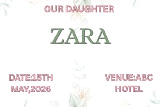design modern editable wedding,birthday invitation card