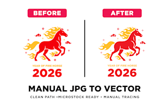 manually trace jpg to clean vector for microstock submission