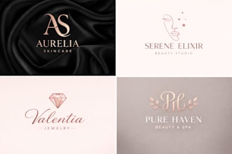 design beauty, feminine, skin care logo, skin care flyer, skin care website