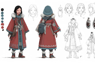 draw character design concept
