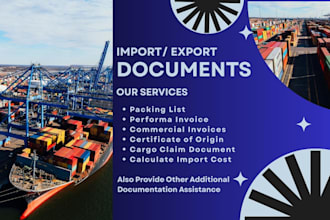 prepare import export documentation
