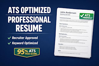 write an ats optimized professional resume