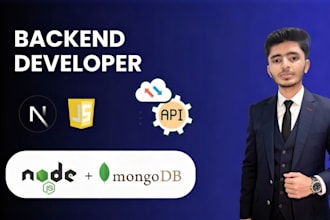 build backend API nodejs express mongodb restful service