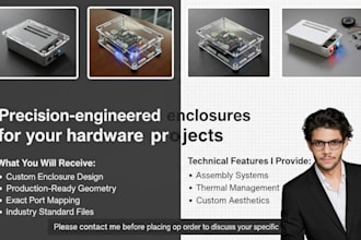 design production ready sheet metal enclosure and pcb housing