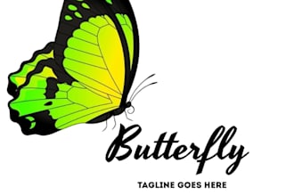 create a beautiful butterfly logo for your brand