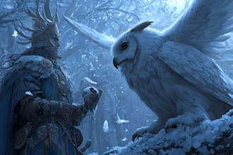 illustrate fantasy art creatures and characters
