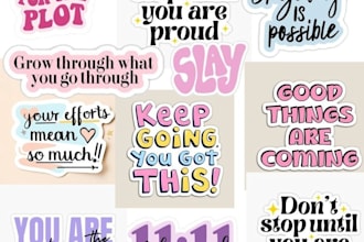 design custom stickers, logo, and business cards