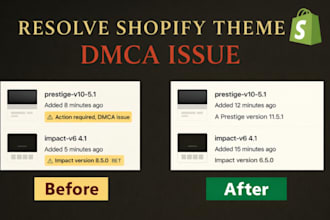 fix shopify theme license dmca issue just in seconds