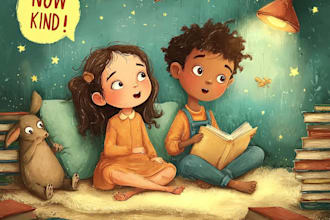 design children story book, child book illustration, picture book illustration
