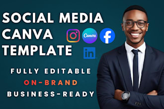 design branded social media canva templates for your business