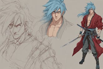 sketch you color anime sketch art
