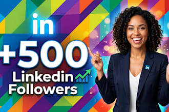 provide you 500 linkedin followers fast