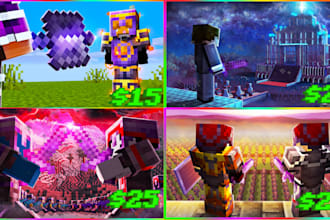 create eye catching minecraft smp style thumbnail in under 20h