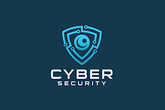 make a unique technology, tech, software and cyber security logo design