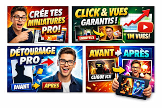 je vais faire des miniature youtube qui fait cliquer