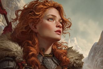 draw fantasy art and concept art illustration