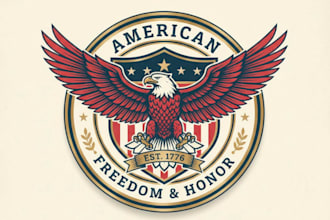 make american, eagle, falcon, phoenix, hawk or badge logo