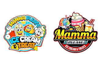 design luxury ice cream logo for your business