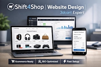 design and develop your shift4shop or 3dcart website