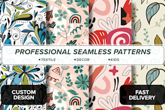 create seamless patterns floral textile design