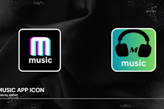 design clean and modern app icon for your app