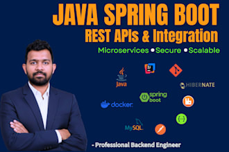 develop secure java spring boot microservices and apis