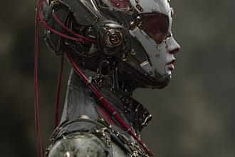 sci fi character illustration or sci fi character