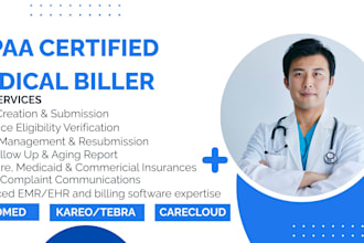 do US professional billing, payment posting, denial management, and ar follow up
