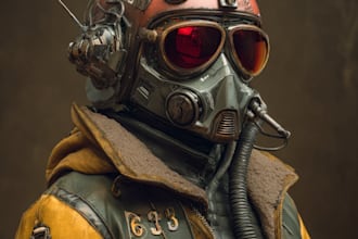 sci fi character illustration or sci fi character