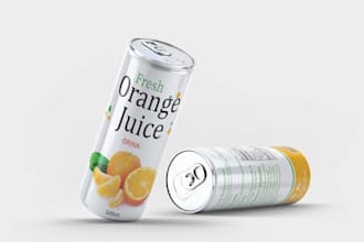 design energy drink and can label, beverage label, juice label
