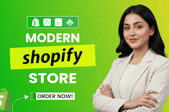 design redesign shopify store, shopify website or dropshipping store