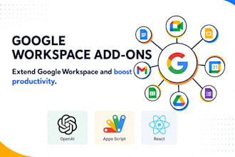 create custom gmail add on and google workspace addon using apps script